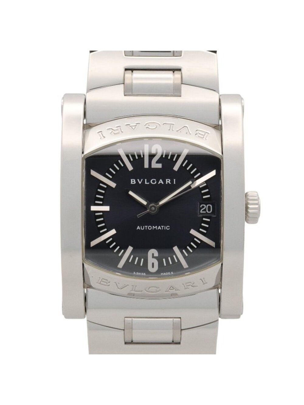 Bvlgari Watch Assioma Blue Gray Stainless Steel